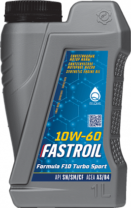 Fastroil Formula F10 Turbo Sport – 10W-60 - 1