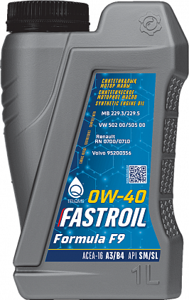 Fastroil Formula F9 – 0W-40 - 1
