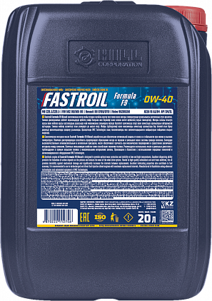 Fastroil Formula F9 – 0W-40 - 1